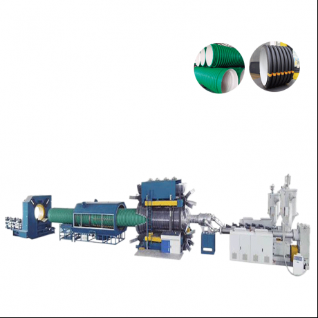 HDPE, PP Şaquli Tipli İki Divarlı Oluklu Boru və PVC Ribbed Boru Ekstruziya xətti